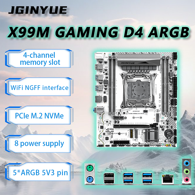 Pc Gaming Omen - JGINYUE X99 Moederbord LGA2011-3 M-ATX Voor