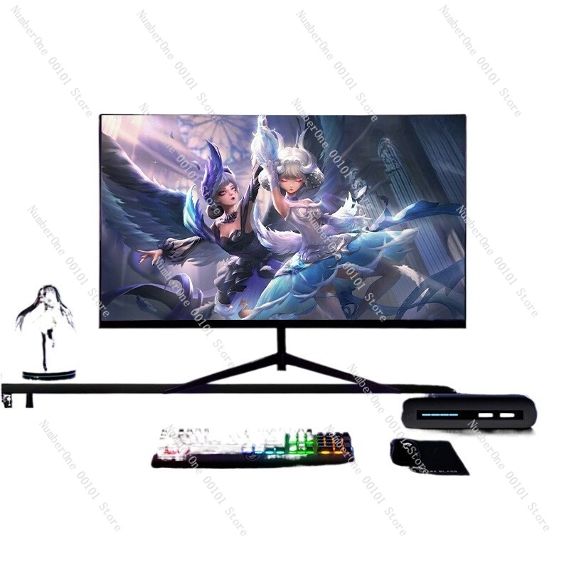 High Refresh Monitor - 24-inch 2K 144Hz randloze gebogen monitor,