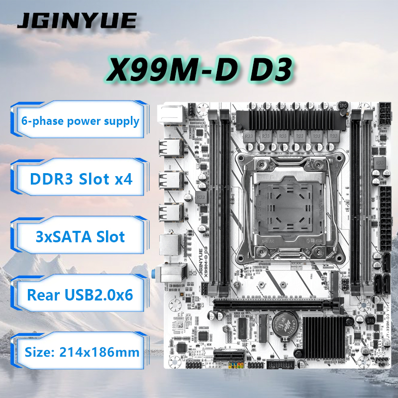 Pc Gaming Omen - JGINYUE X99 Moederbord LGA2011-3 M-ATX Ondersteuning