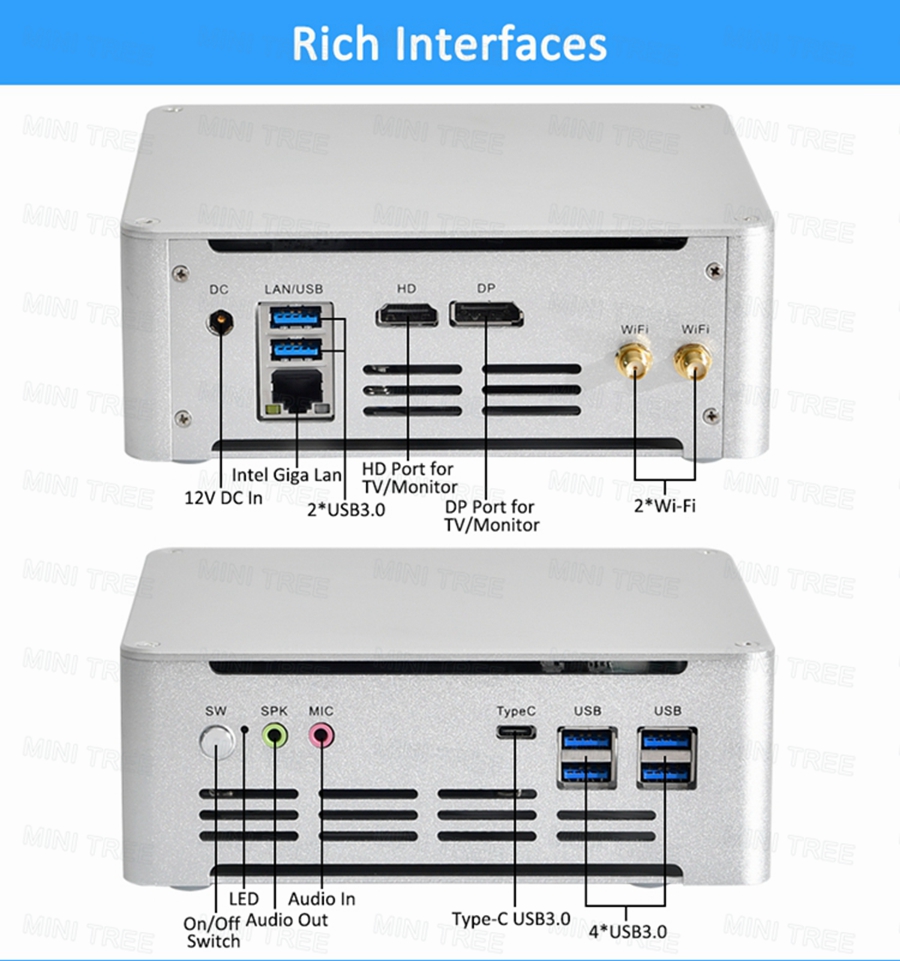 Pc Gaming Core I5 - Win11 Mini PC Cube 13e generatie