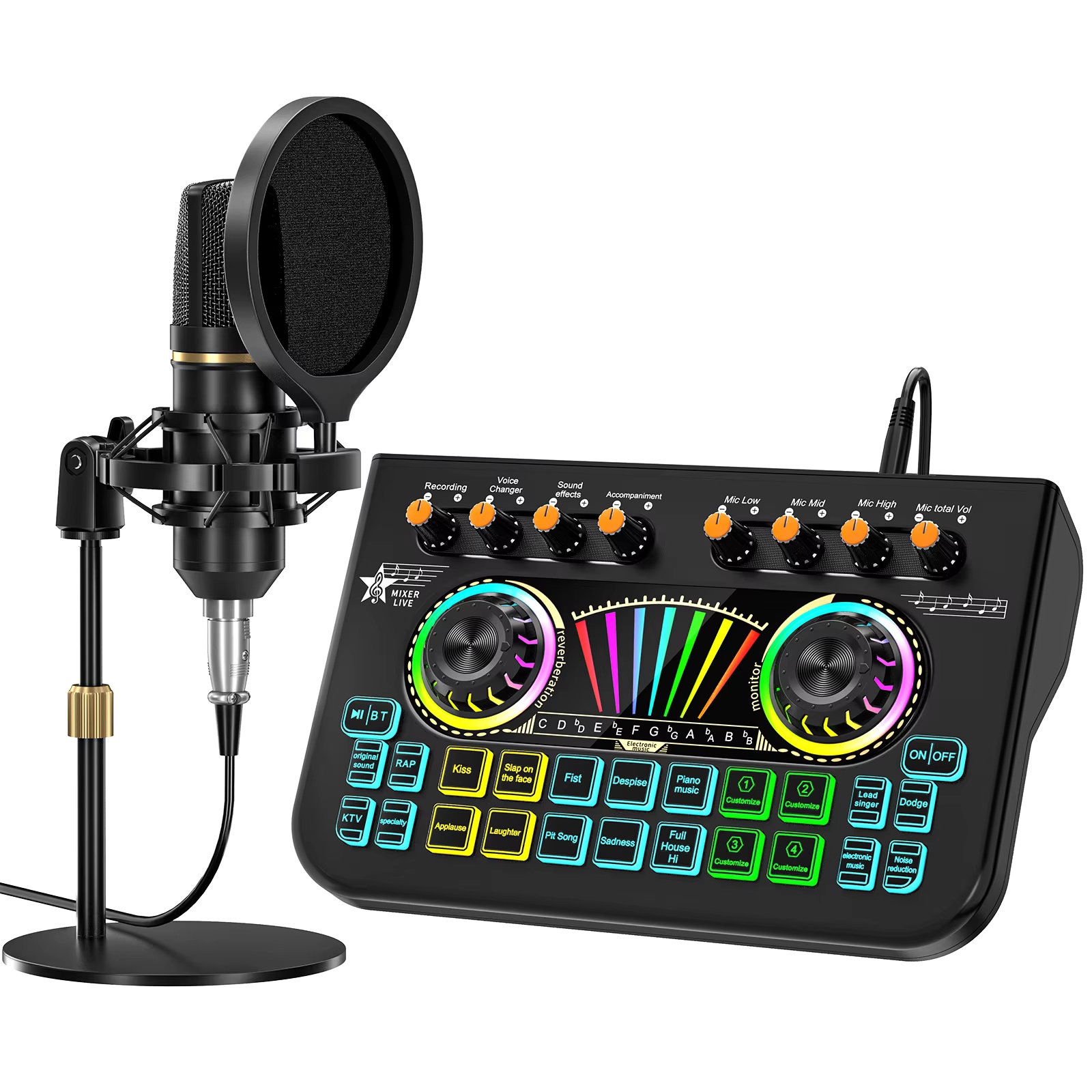 Pc Gaming Youtuber - Tenlamp X3 BM800 Podcast Microfoon Bundelset