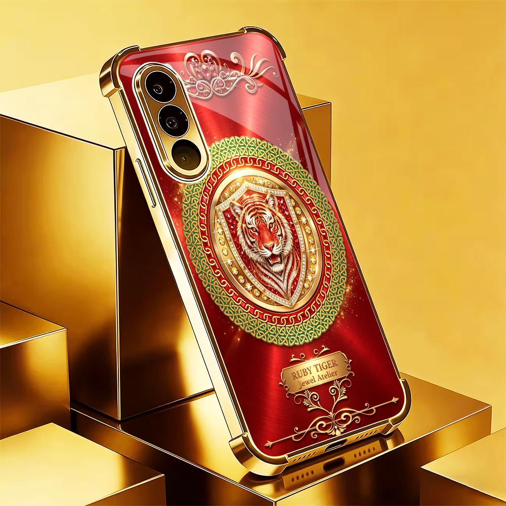 Tiger Head Classic Red Pattern - Pc Case Tempered Glass recensie en prijs