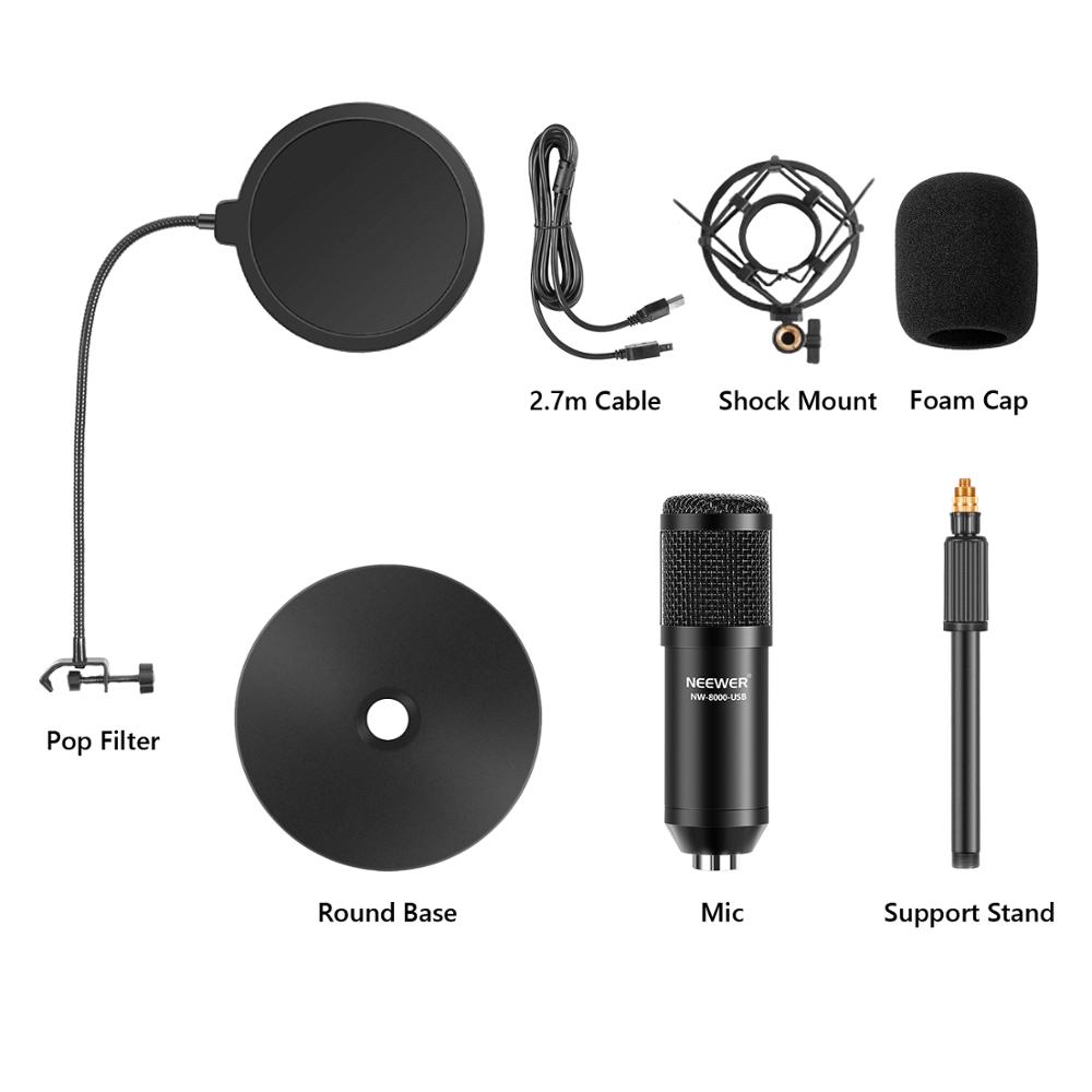 Neewer USB-microfoonkit-Plug&P - Pc Gaming Youtuber recensie en prijs
