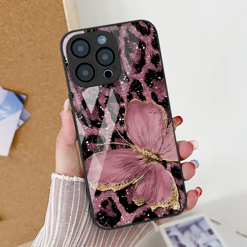 Vlinder Luipaard Print Telefoo - Pc Case Tempered Glass recensie en prijs