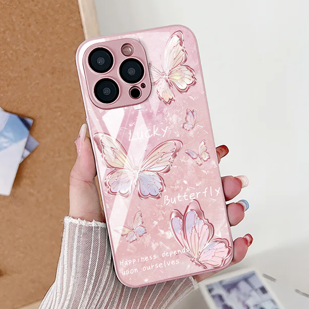 Vlinder Luipaard Print Telefoo - Pc Case Tempered Glass recensie en prijs