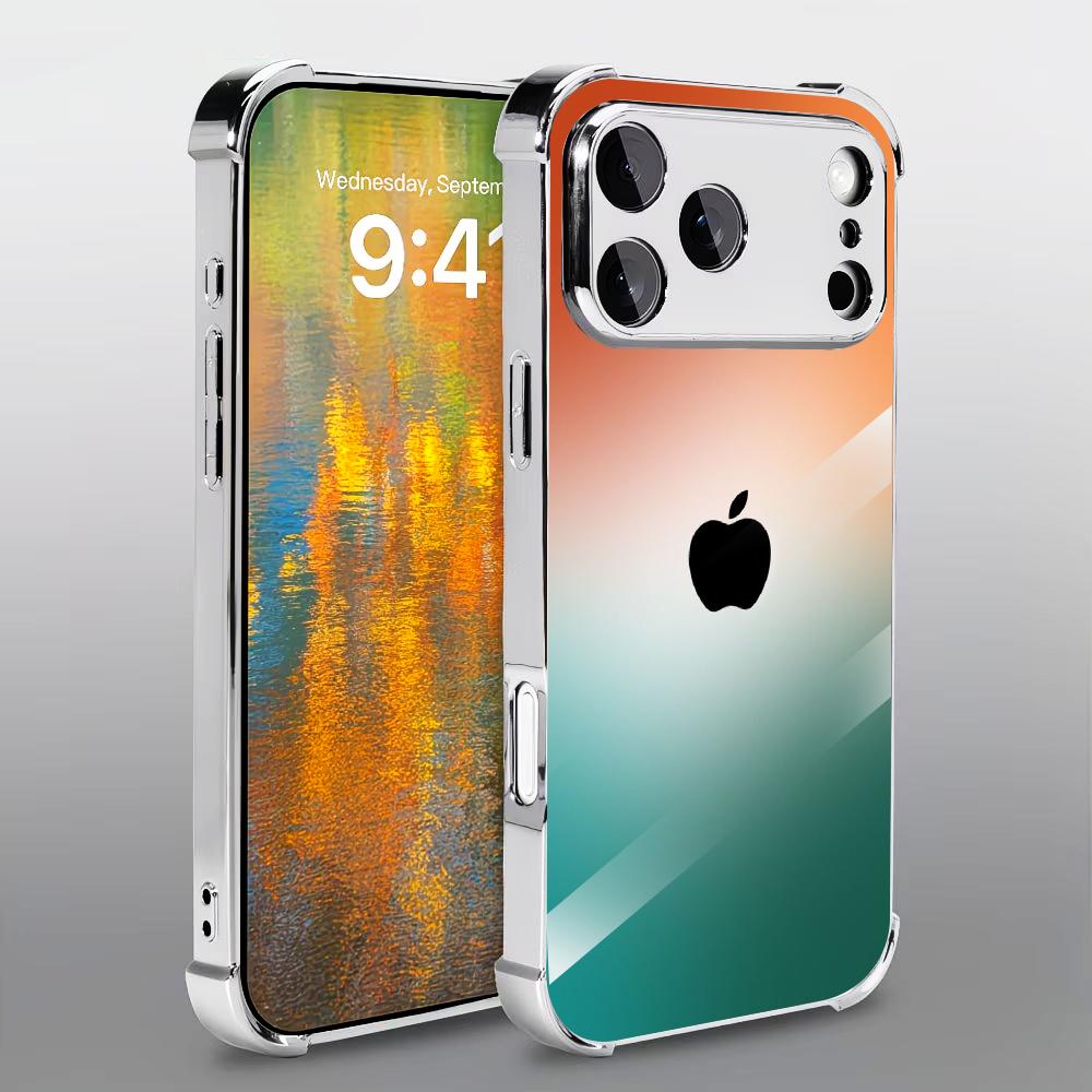 Oranje-groene gradiënt gehard  - Pc Case Tempered Glass recensie en prijs