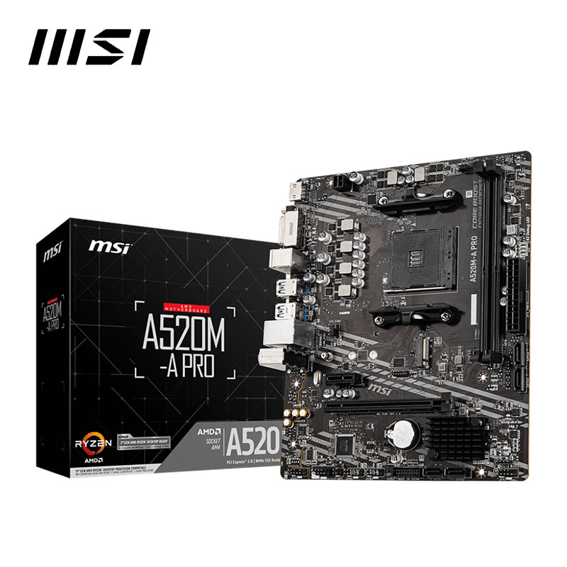 MSI A520M A PRO + AMD Ryzen 3  - Pc Gaming Xeon recensie en prijs